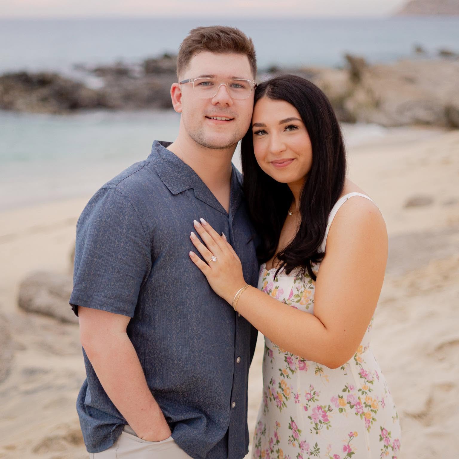 Briana and David on the beach