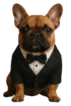 Tank in a tuxedo